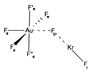 [KrF][AuF6]-Fluorokrypton+hexafluoroaurate-2907